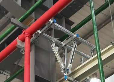 城区该抗震支架的整体式支吊架结构协调性好